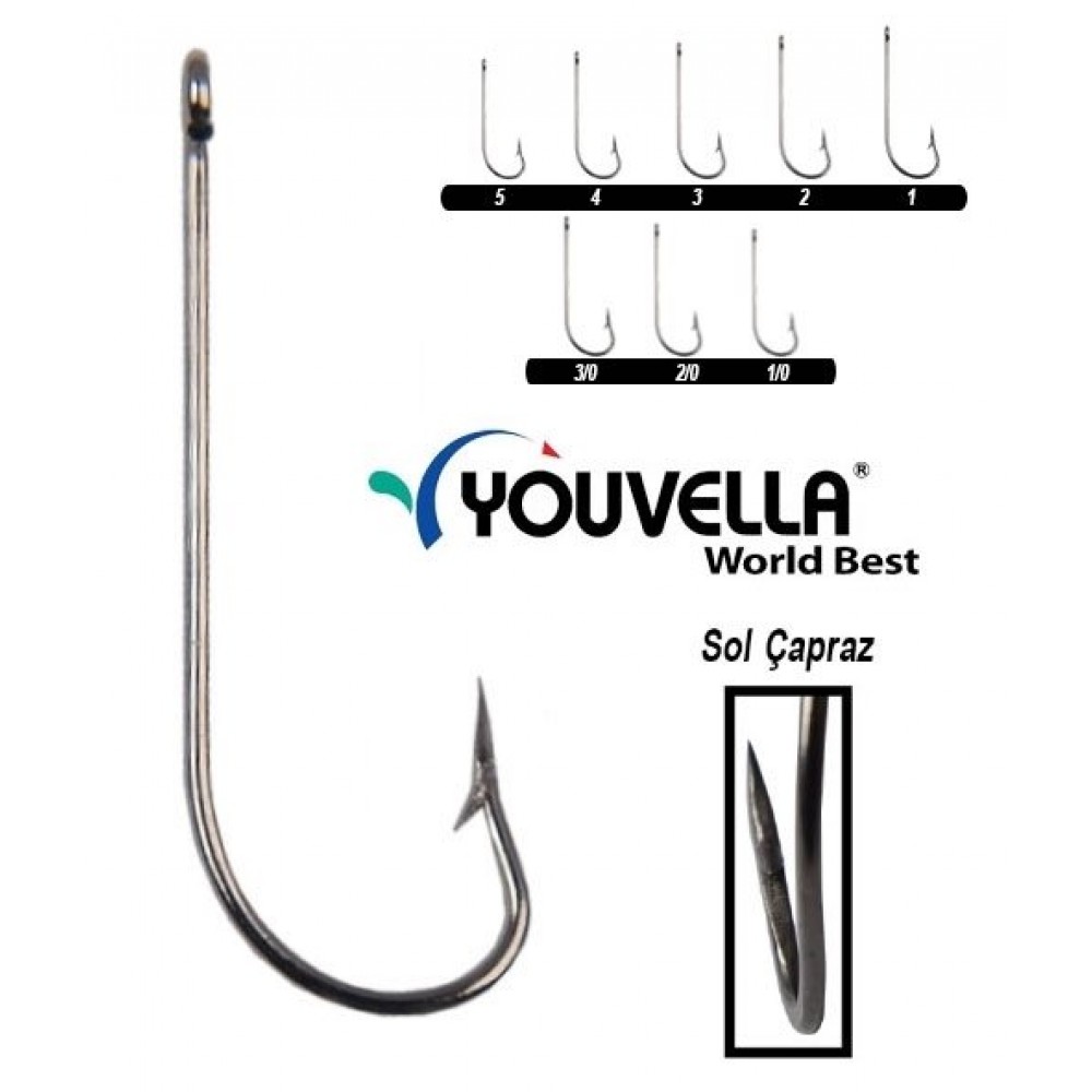 12714 YOUVELLA KORE İĞNE 100 LÜ NICKEL NO:2/0 12714 YOUVELLA KORE İĞNE 100 LÜ NICKEL NO:2/0